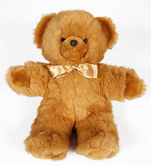 plush animal teddy bear for floral orders by Studley Flower Gardens