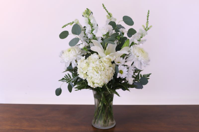 quiet grace bouquet by studley’s detail image