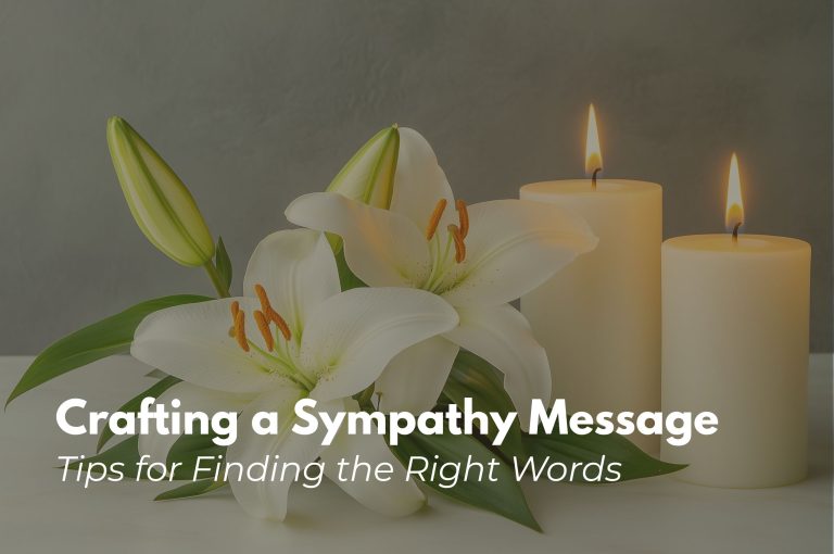 sympathy flowers message wording